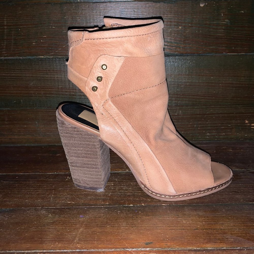 Leather, Heeled Booties